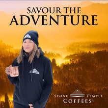 Stone Temple Coffees adventure sign