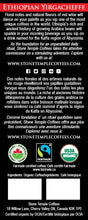 Stone Temple Coffees - Ethiopian Yirgacheffe, Ground, Medium Roast, Coffee 80g
