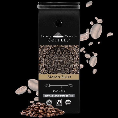 Mayan Bold - Bold Medium Roast, Certified Organic OCIA/ Fairtrade Coffee 1lb/454g