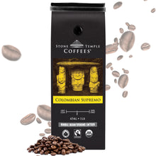 Stone Temple Coffees - Colombian Supremo Organic Fairtrade Whole Bean Coffee