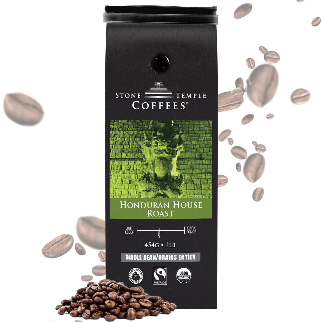 Stone Temple Coffees - Honduran House Roast Organic Whole Bean Coffee