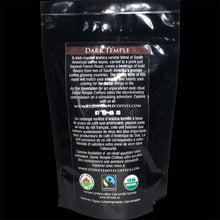Dark Temple - Ground, Dark French Roast, Certified Organic OCIA/ Fairtrade Coffee 80g