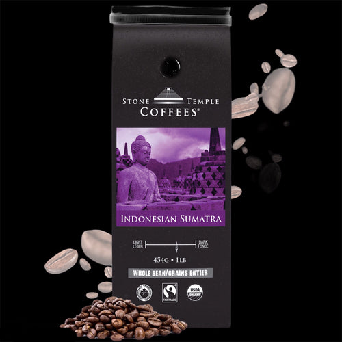 Indonesian Sumatra - Medium Roast, Certified Organic OCIA/ Fairtrade Coffee 1lb/454g