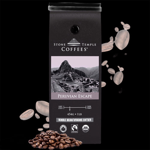 Peruvian Escape - Medium Roast, Certified Organic OCIA/ Fairtrade Coffee 1lb/454g
