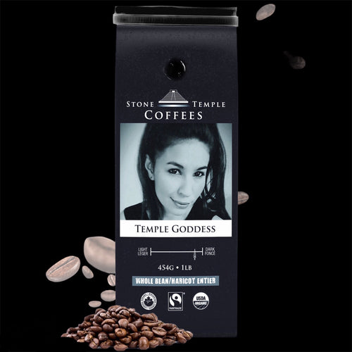 Temple Goddess - Dark Espresso, Certified Organic OCIA/ Fairtrade Coffee 1lb/ 454g