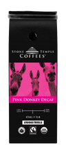 Pink Donkey Decaf - Ground, Medium Roast, Certified Organic OCIA/ Fairtrade Coffee 1lb/454g