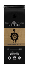 Shrunken Head - Ground, Bold Medium Roast, Certified Organic OCIA/ Fairtrade Coffee 1lb/454g