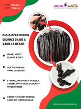 Madagascar Bourbon Vanilla Beans Gourmet Grade-A <br>For Extract And Baking<BR>By Ounce