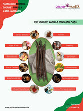 Madagascar Bourbon Vanilla Beans Gourmet Grade-A <br>For Extract And Baking<BR>By Count