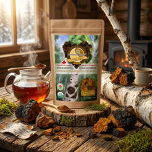 Wild Canadian Chaga Mushroom Chunks — Traditional Cut