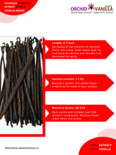 Indonesian Vanilla Beans (Sumatra) Planifolia Extract Grade-B <br>For Extract Making<BR>By Count