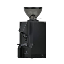 Black coffee grinder on a white background
