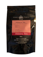 Stone Temple Tea - Hibiscus tea pouch on a white background