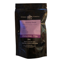 Stone Temple Tea - Smoked Maple tea pouch on a white background