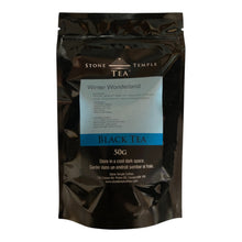 Stone Temple Tea - Winter Wonderland 50G Black tea pouch on a white background