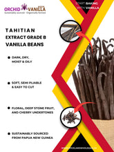 Tahitian Extract Vanilla Beans Grade-B <br>For Extract Making<BR>By Count