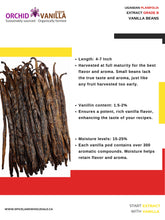Ugandan Extract Vanilla Beans Grade-B <br>For Extract Making<BR>By Count