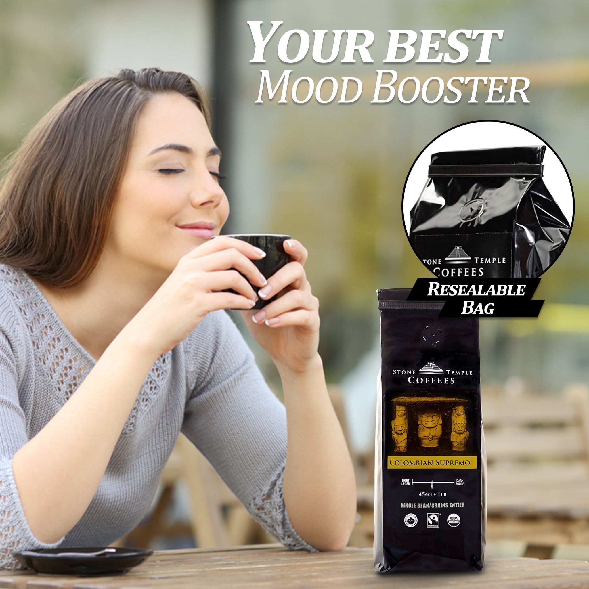 Colombian Fairtrade Organic Coffee Beans Colombian Supremo coffee