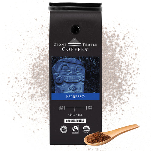 Stone Temple Coffees - Espresso Organic Fairtrade Ground Coffee 