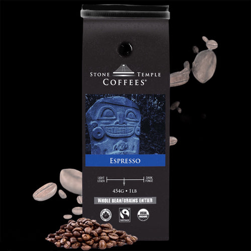 Stone Temple Coffees - Espresso Organic Fairtrade Whole Bean Coffee