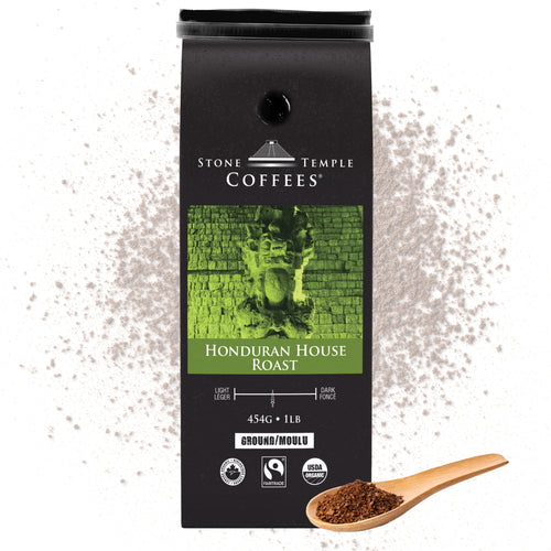 Stone Temple Coffees - Honduran House Roast Organic Ground Coffee 