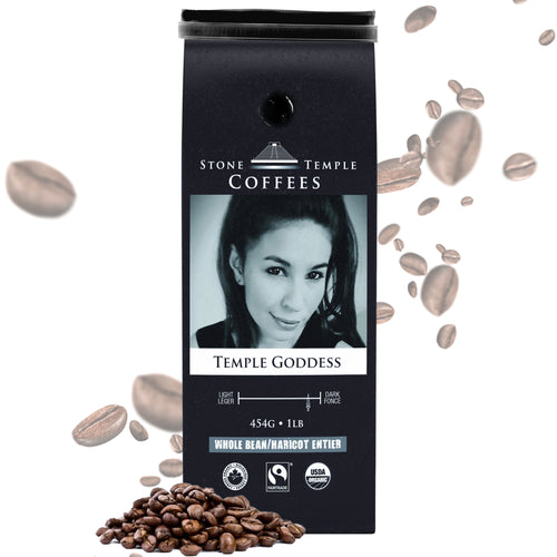 Stone Temple Coffees - Temple Goddess, Whole Bean, Dark Espresso, Coffee 1lb/ 454g