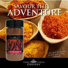 Stone Temple Coffees - Tex-Mex Decaf Coffee Rub BBQ Seasoning, 100g Jar