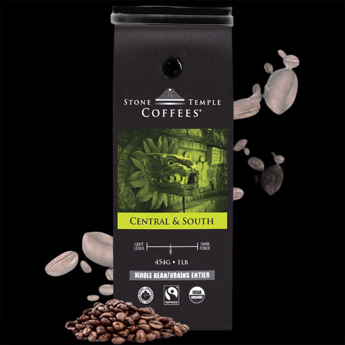 Central and South Medium Roast Organic/ Fairtrade Coffee 1lb/454g