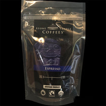 Stone Temple Coffees -  Espresso, Ground, Medium Roast, Certified Organic/ Fairtrade Coffee 80g